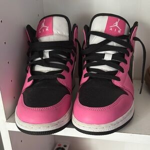Kids Pink and Black Sneakers